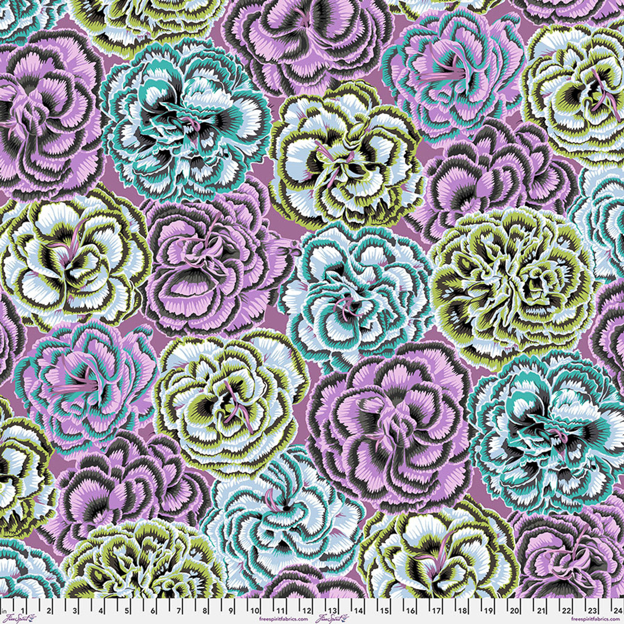 Picotee Carnations (Contrast) by Kaffe Collective