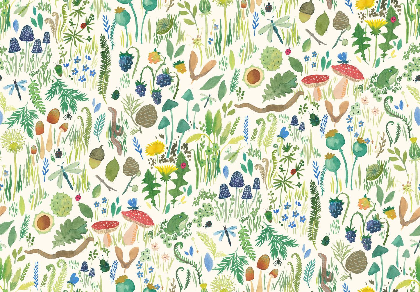 Garden Explorer Fat Quarter Bundle - Wee bluebell