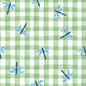 Dragonfly Gingham  (Fern)