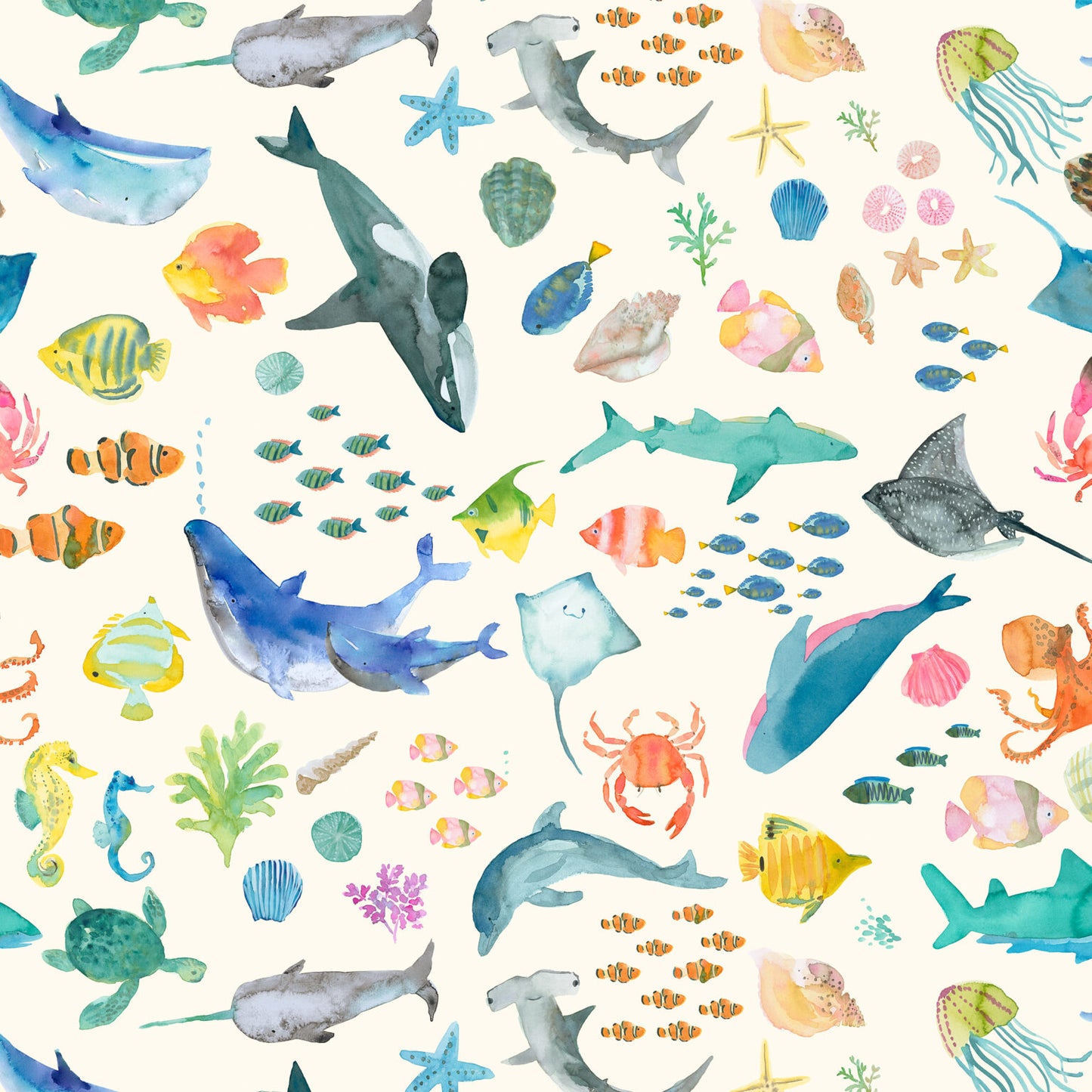 Under the Sea Fat Quarter Bundle - wee blue bell (PREORDER)