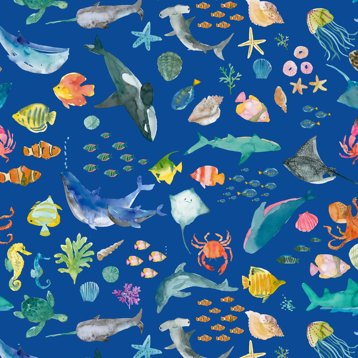 Under the Sea Fat Quarter Bundle - wee blue bell (PREORDER)