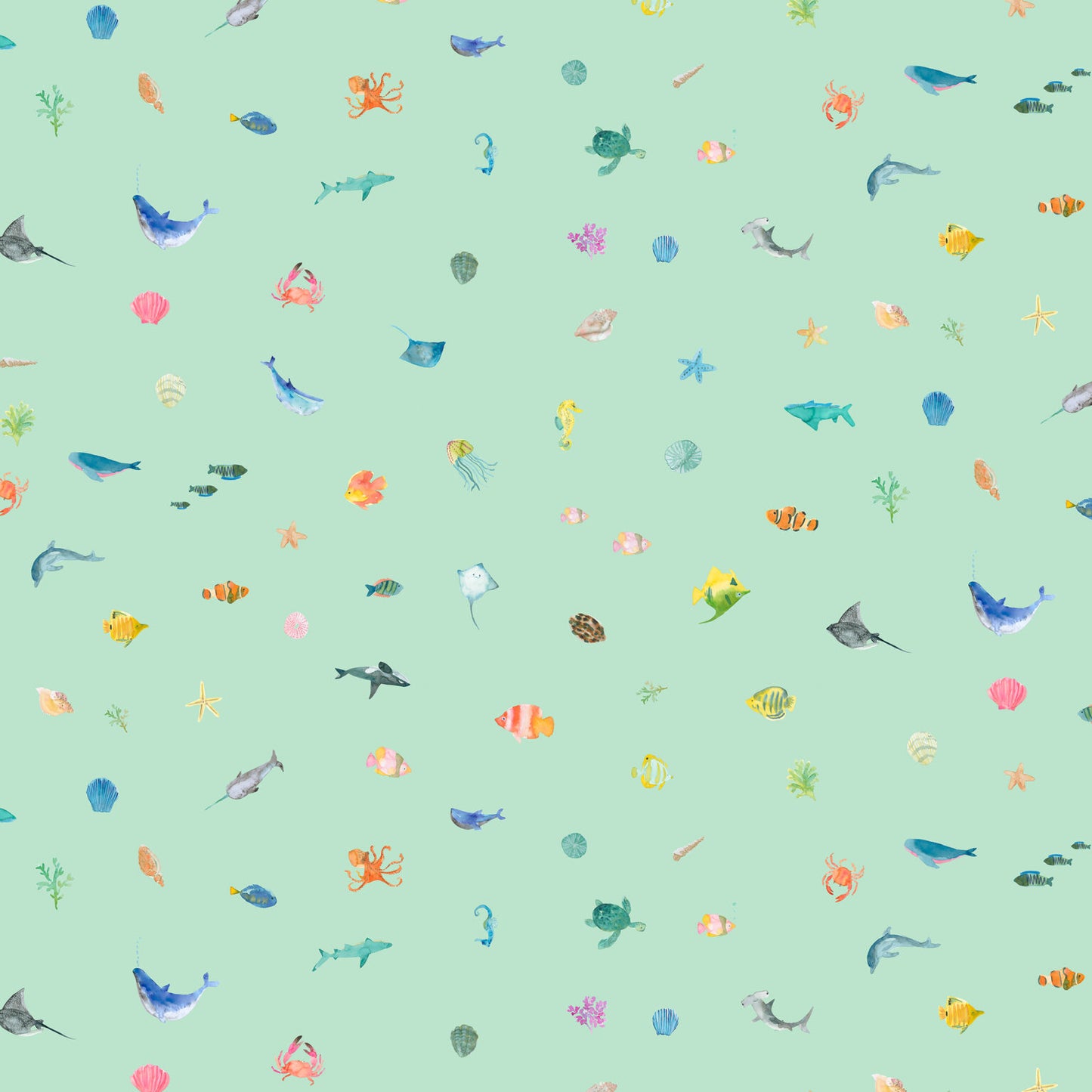 Under the Sea Fat Quarter Bundle - wee blue bell (PREORDER)