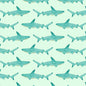 Shark (Aqua) by Wee Bluebell