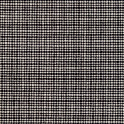 Crawford Gingham (Black) Mini Check - HALF METRE