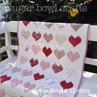 Love Heart Quilt Pattern by Amanda Green