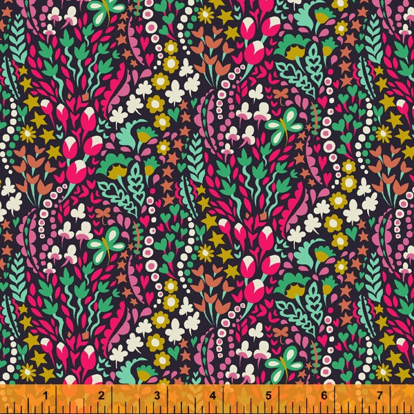 Flower Blanket (Midnight) by Sally Kelly