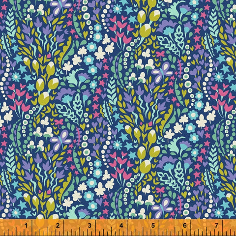 Flower Blanket (Periwinkle) by Sally Kelly