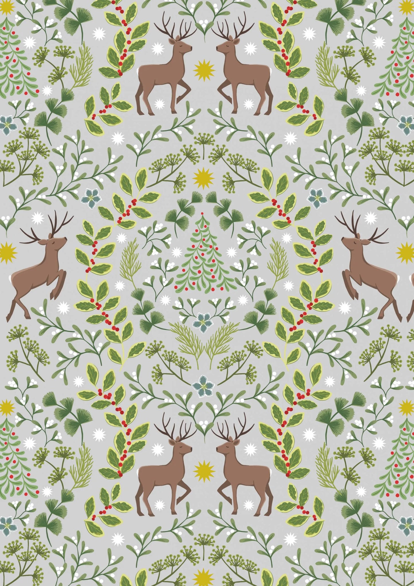noël on lighest grey with gold metallic (Lewis And Irene)