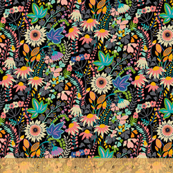 Flower Bed (Black) by Sally Kelly