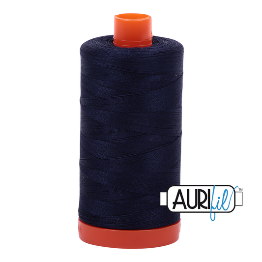 50wt Aurifil - Dark Navy (2785) LARGE spool