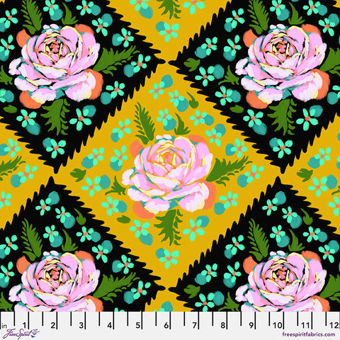 Rose Tile (Butterscotch) by Anna Maria Horn
