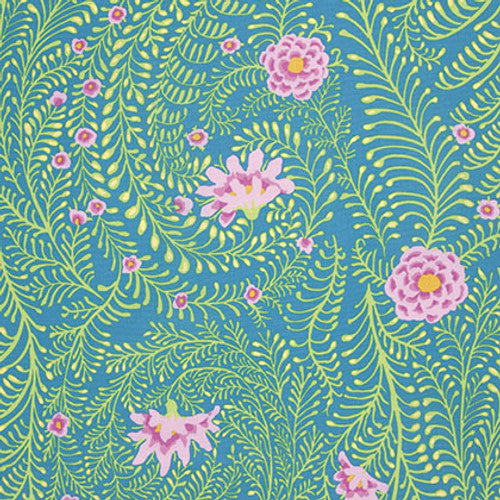 Ferns (Turquoise) by Kaffe Collective