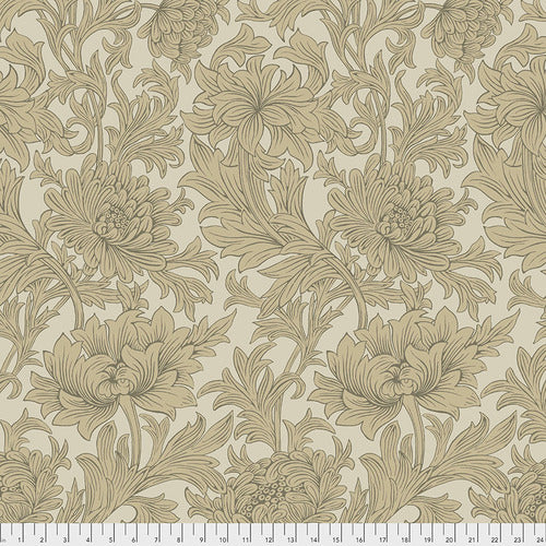 108" WIDE -Chrysanthemum Toile (Taupe) by The Original Morris & Co - HALF METRE